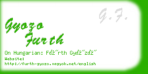 gyozo furth business card